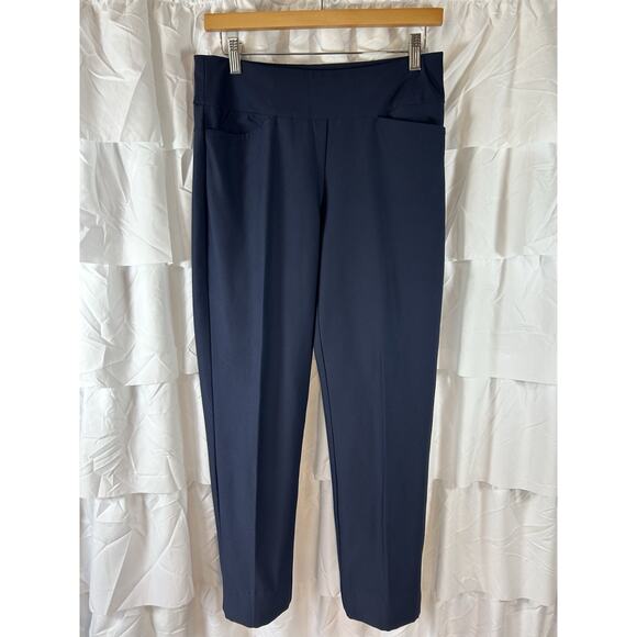 Tail White Label Women's Pull On Ankle Pant Golf Pockets Navy Blue size 6 - Picture 1 of 6
